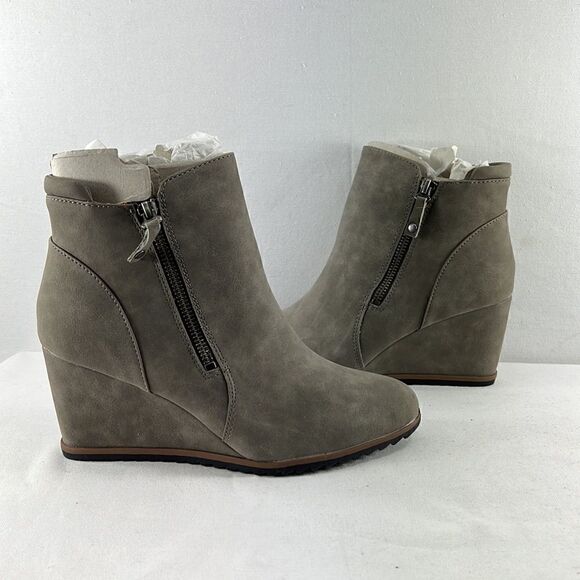 Soul Naturalizer Haley Light Gray Wedge Bootie size 8.5W - Picture 4 of 7